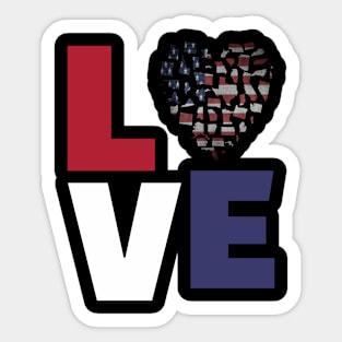 I Love America - States Sticker